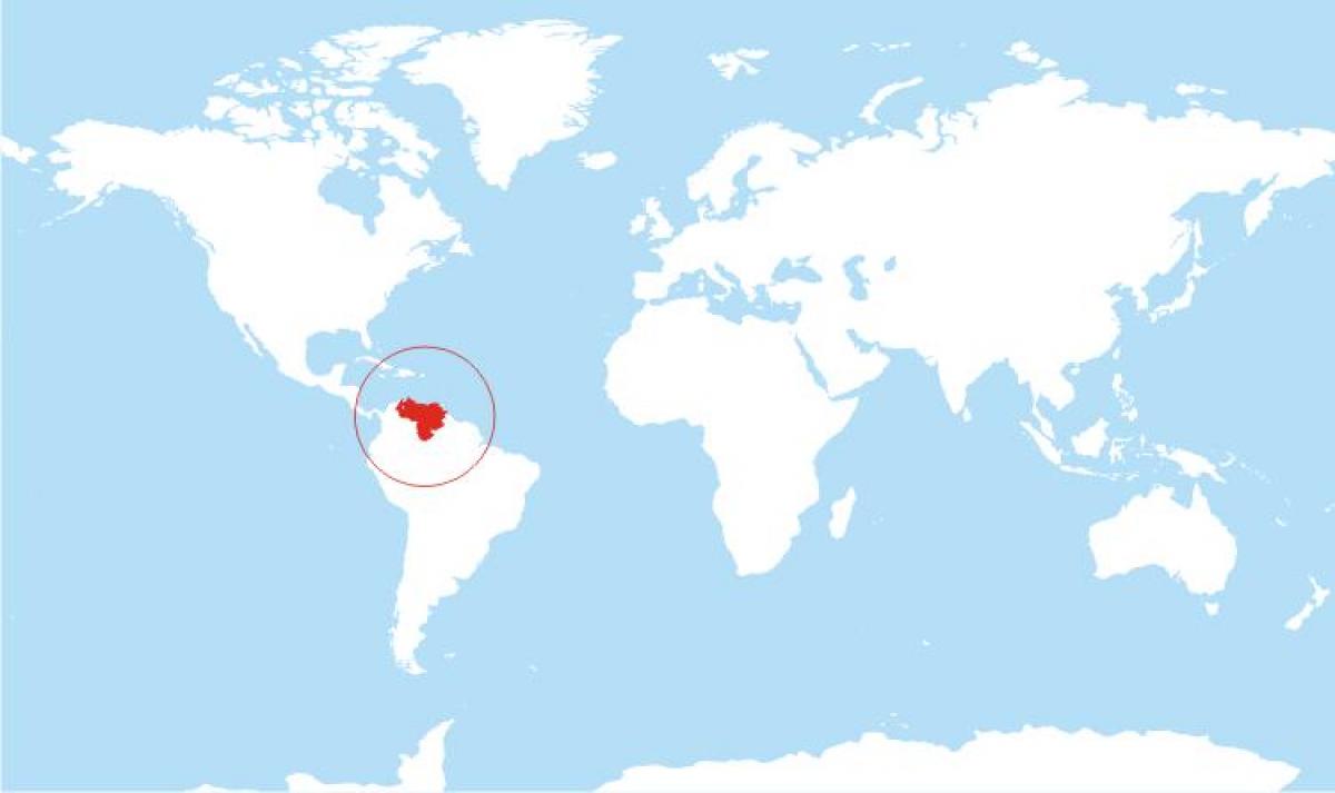 карта Венесуэлы месте на мире