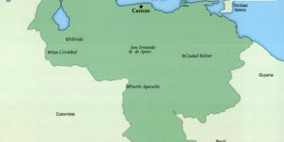 Карта Венесуэлы с городами