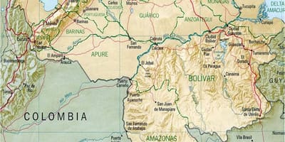 Карта реки Венесуэлы 