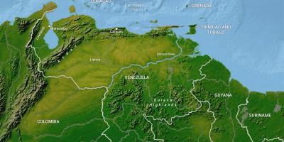 Карте географии Венесуэла 