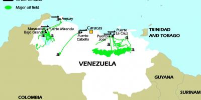 Венесуэле запасы нефти на карте