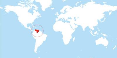 Карта Венесуэлы месте на мире